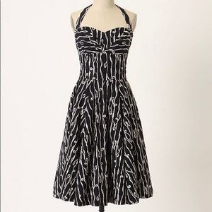 Anthro - 💫Traced Twirls Halter Dress💫